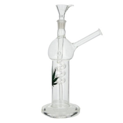 BANG EN VERRE SPIRAL CHILLUM LEAF 21CM