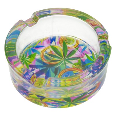 COFFRET BANG EN VERRE MULTI ACCESSOIRES LEAF HEMP COLORFUL