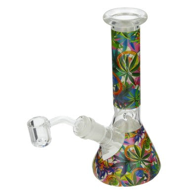 COFFRET BANG EN VERRE MULTI ACCESSOIRES LEAF HEMP COLORFUL